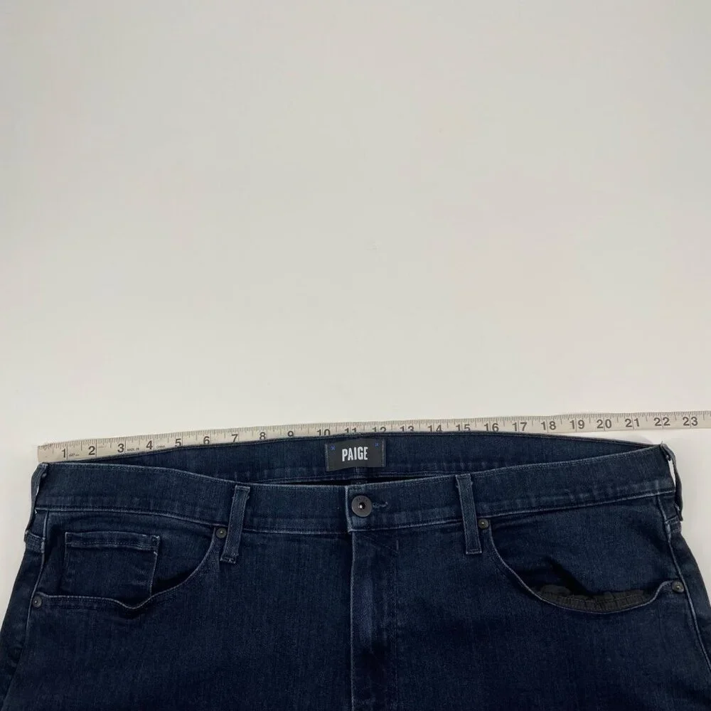 Paige Federal Inkwell Straight Leg Dark Wash Jeans Mens Size 40 Classic Casual